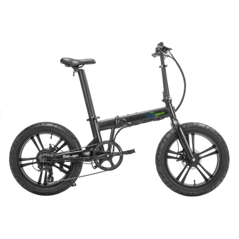 Test Brand 4, Test Model 2, Electric Folding Bike, Black - Cargo Commute & Carry