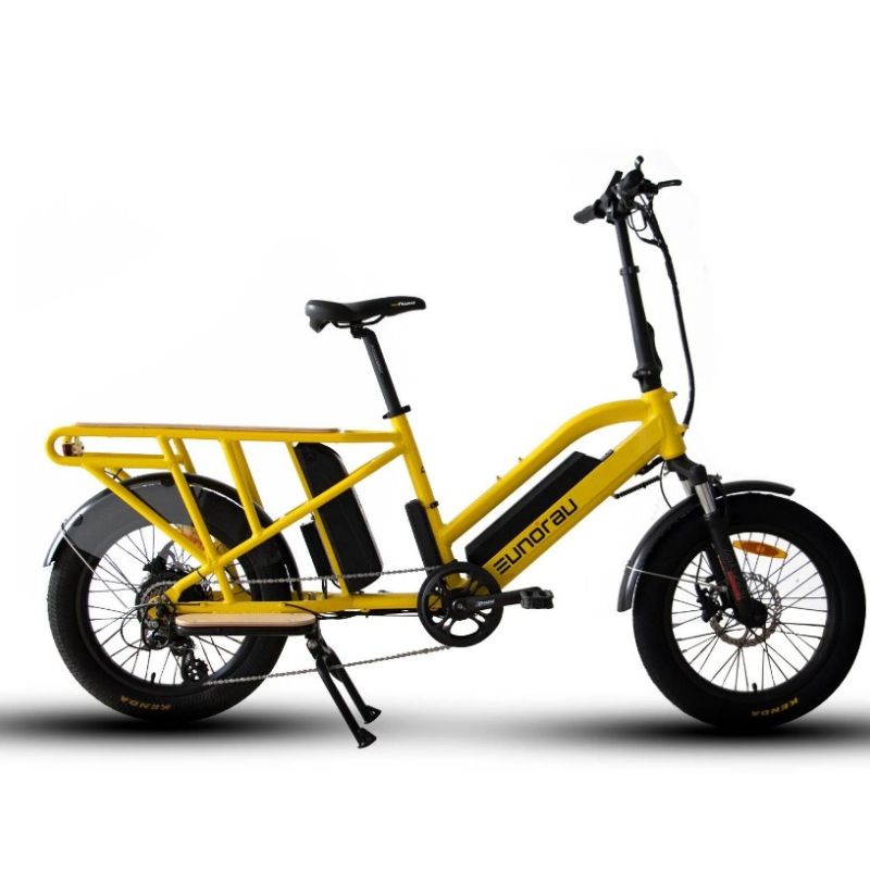 Test Model 2, Test Brand 2, Rear Loading Cargo Bike, Yellow - Cargo Commute & Carry