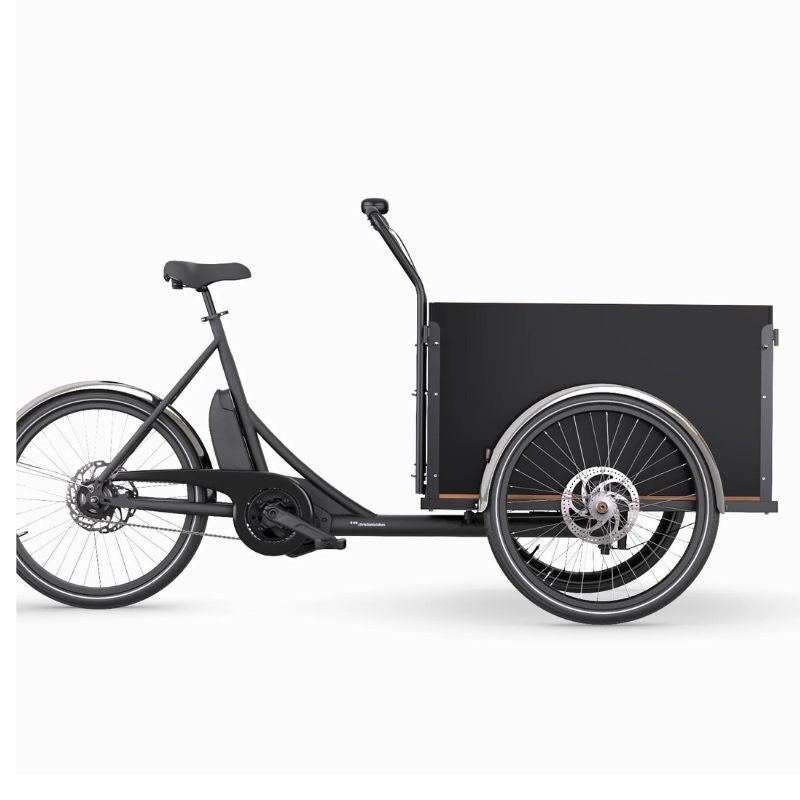 Test Model 3, Test Brand 1, Cargo Bike, Closed Box Classic, Black